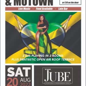 Reggae, RnB & Motown Party – Sat 20th Aug – Just £8 entry