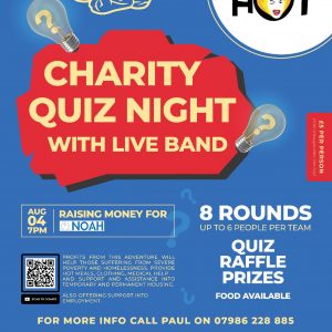 Charity Quiz Night with Live Band & Disco After-Party – Sat 4th August – £5 per person