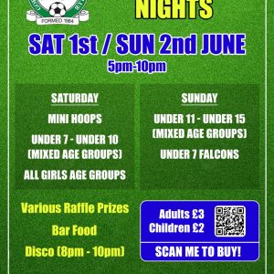 GRFC – Presentation Night – Sun 2nd June 5-10pm – Child Sunday Ticket – £2 Entry