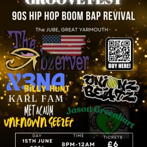 Golden Era Groove Fest – 90s Hip Hop Boom Bap Revival – Sat 15th June – 8pm-late – £6