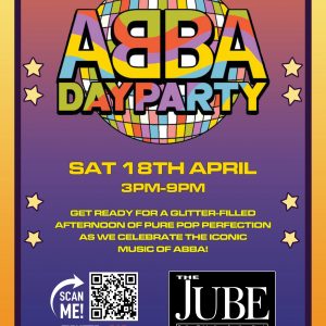 ‘ABBA’ Day Party – Sat 18th April – 3-9pm – £10 entry (motd)